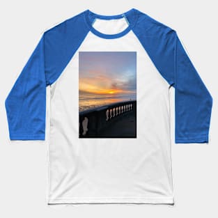 Sunrise over the Balustrade - Portrait Baseball T-Shirt